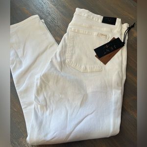 JEN 7 WHITE CROPPED SKINNY SZ 10 JEANS. 7 FOR ALL MANKIND NWT. WOMEN’S JEANS